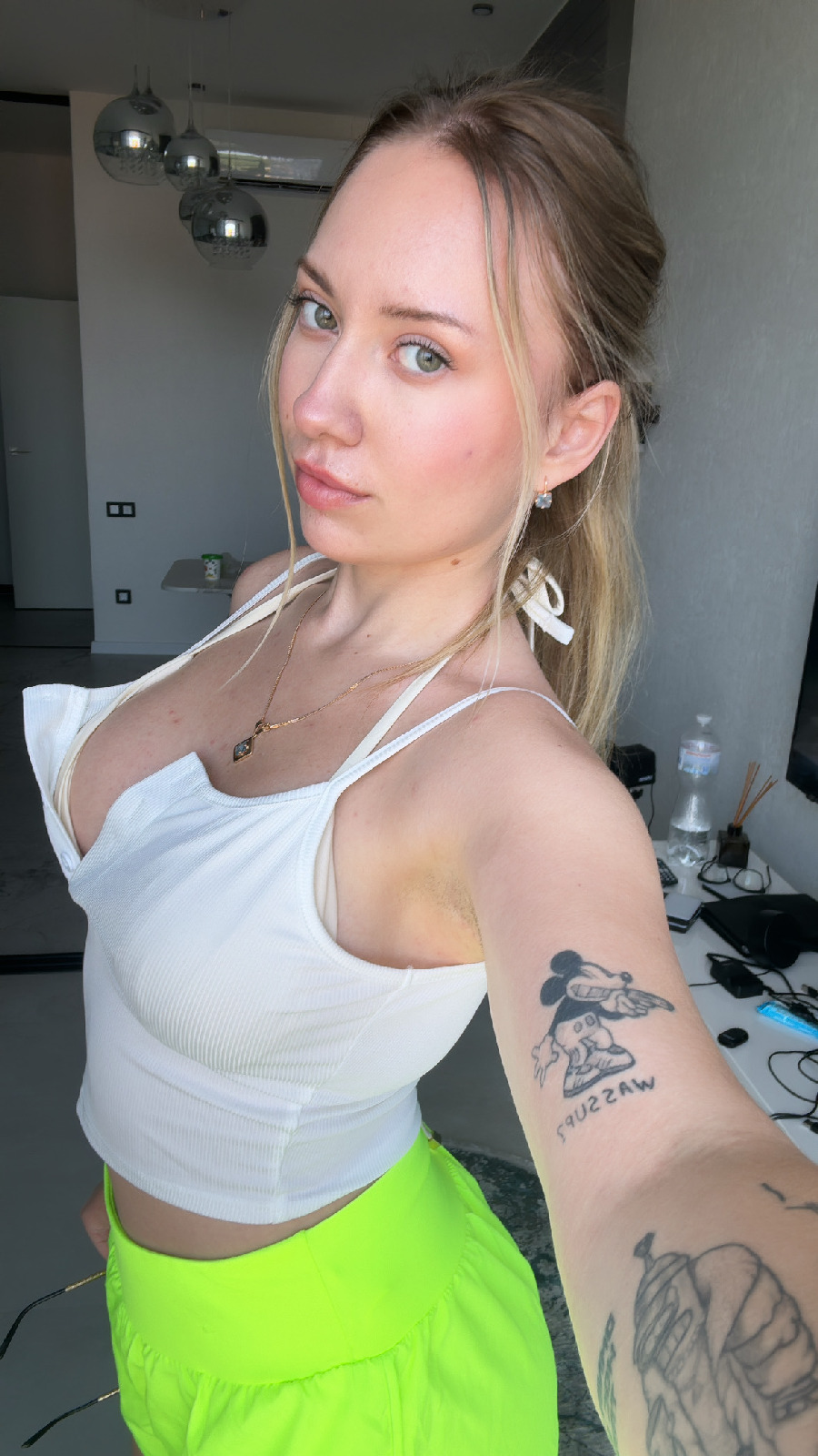 KateV in her underwear in Kerman