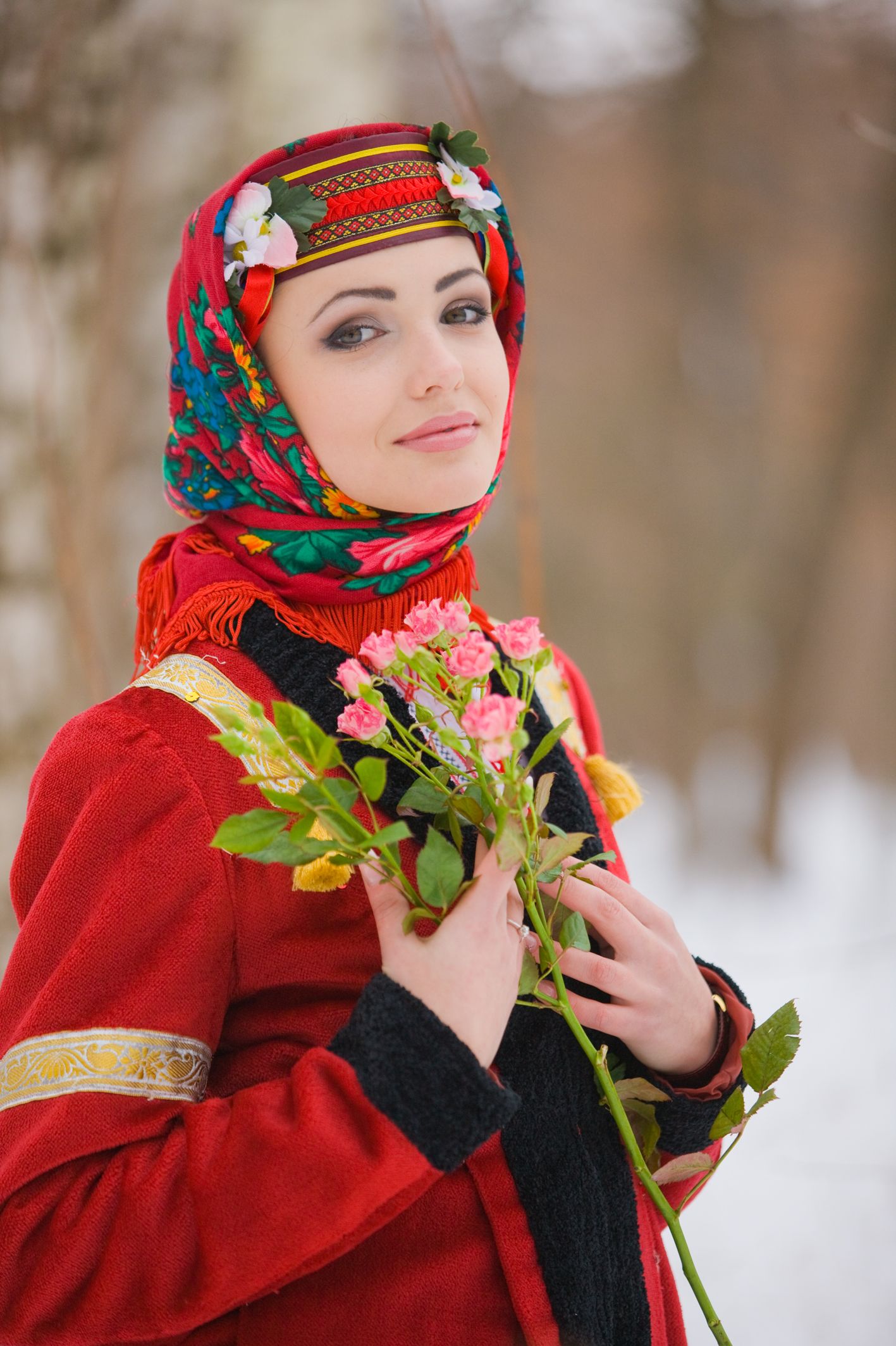 Sexy girl Girls in Slavic costumes in Kerman